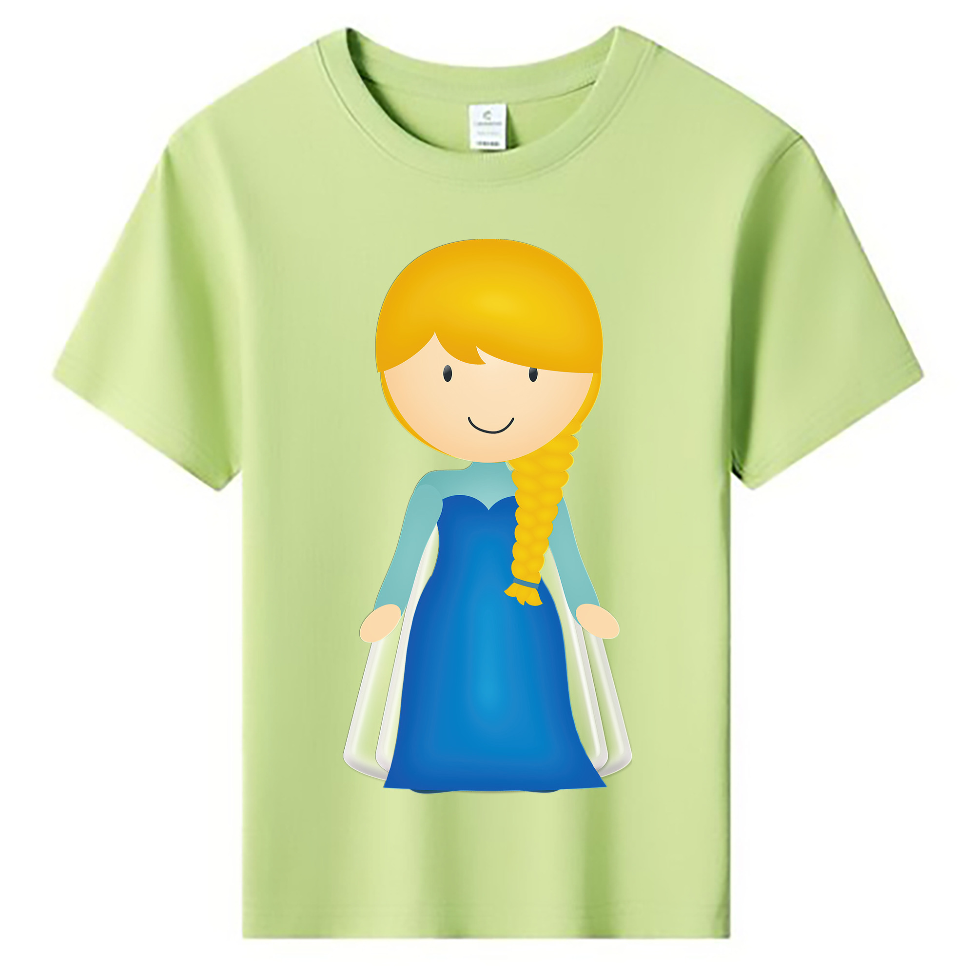 （画像用） アナと雪の女王 アンナ エルサ Frozen Anna Elsa 綿100％キッズTシャツ（フロントプリント）